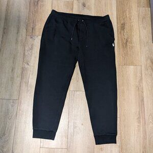 $138 POLO Ralph Lauren Men's Double-Knit Joggers Black Logo Pony Size XLT Tall